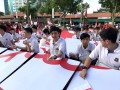 Largest human formation of radial stripes@Nanyang CCC (3)