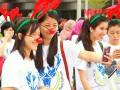 Gathering Of People Wearing Antler Headbands