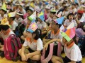 most number of people wearing handmade hats (14)