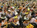 most number of people wearing handmade hats (2)