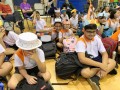 most number of people wearing handmade hats (20)