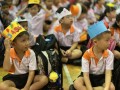most number of people wearing handmade hats (3)