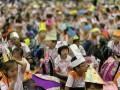 most number of people wearing handmade hats (4)