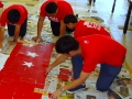 Largest National Flag Made Of Coasters