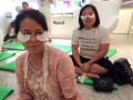 applying hand cream and eyelifting mask03