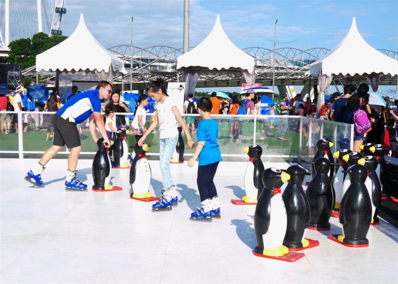 First Outdoor Synthetic Ice Skating Rink