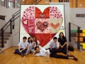 Largest Heart Formation Made Of Paper Crafts