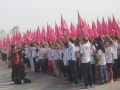 Largest Human Formation Of A Ribbon