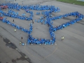 Largest Human Formation Of An Airplane