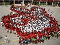 Largest Human Formation Of The Peace Sign