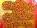 Largest chinese Character Made Of Handicraft Oranges