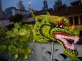 Longest Dragon made of Fabric Flowers