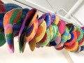 dragon scuplture made of paper plates (2)