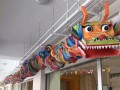 dragon scuplture made of paper plates (4)