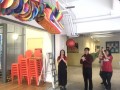 dragon scuplture made of paper plates (6)