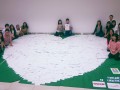 Largest Heart Formation Made Of Message Cards