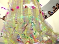 Largest Lantern Made Of Drinking Straws