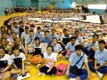 Largest Logo Made Of Clothes