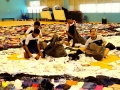 Largest Logo Made Of Clothes