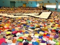 Largest Logo Made Of Clothes