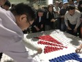 largest logo made of origami hearts@dormakaba (10)