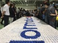 largest logo made of origami hearts@dormakaba (11)