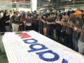largest logo made of origami hearts@dormakaba (7)