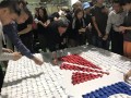 largest logo made of origami hearts@dormakaba (9)
