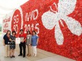 Largest Logo Made Of Plastic Bag Flowers