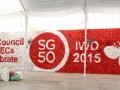 Largest Logo Made Of Plastic Bag Flowers