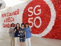 Largest Logo Made Of Plastic Bag Flowers