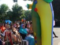 Largest Mass Performance Of Stilt Walkers