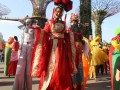 Largest Mass Performance Of Stilt Walkers