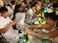 Most Floating Champagne Bottles With Enclosed Messages