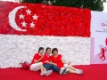 Largest National Flag Made Of Plastic Bag Flowers