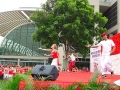 Largest National Flag Made Of Plastic Bag Flowers