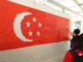 Largest National Flag Made Of Straw Hearts