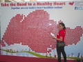 Largest Singapore Map Made Of Acrylic Hearts