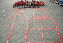 Largest Chinese Character Made Of Chinese New Year Cards