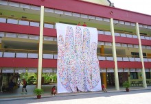 Largest Logo Made Of Handprints