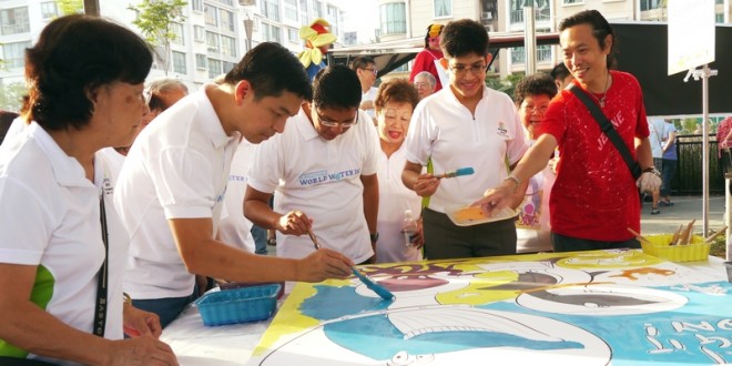 Most Number Of People Painting A Cartoon Together