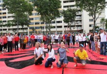 Largest Chinese Character Handpainted By A Team