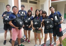 Largest Mass Walk Carrying Groceries
