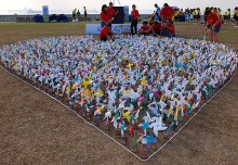 Largest Logo Made Of Pinwheels