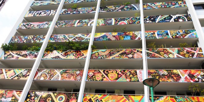 Largest Canvas Art Installation On An Apartment Block