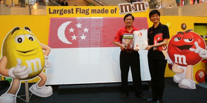 Largest National Flag Made Of Chocolate Lentils