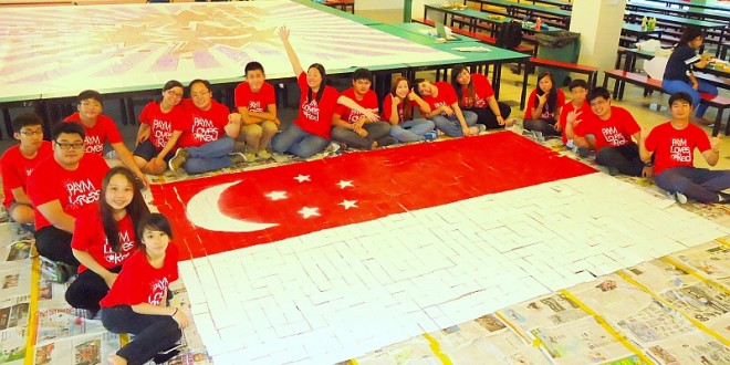 Largest National Flag Made Of Coasters