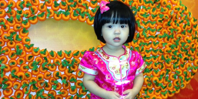 Largest Chinese Character Made Of Handmade Nylon Oranges