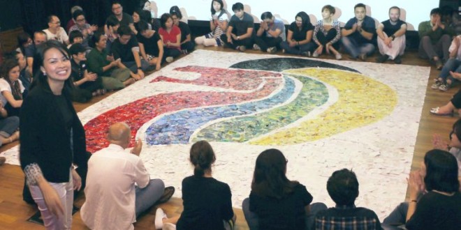 Largest Collage Made By Pieces Of Torn Paper