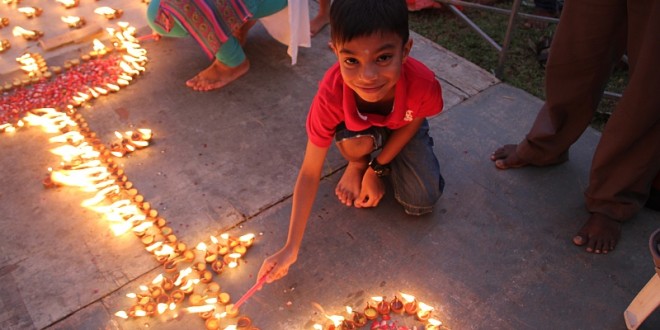 Largest Display Of Lighted Diyas